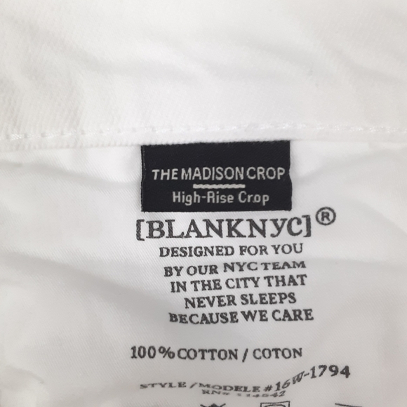 Blank NYC  Crop Jeans in White - Picture 8 of 9